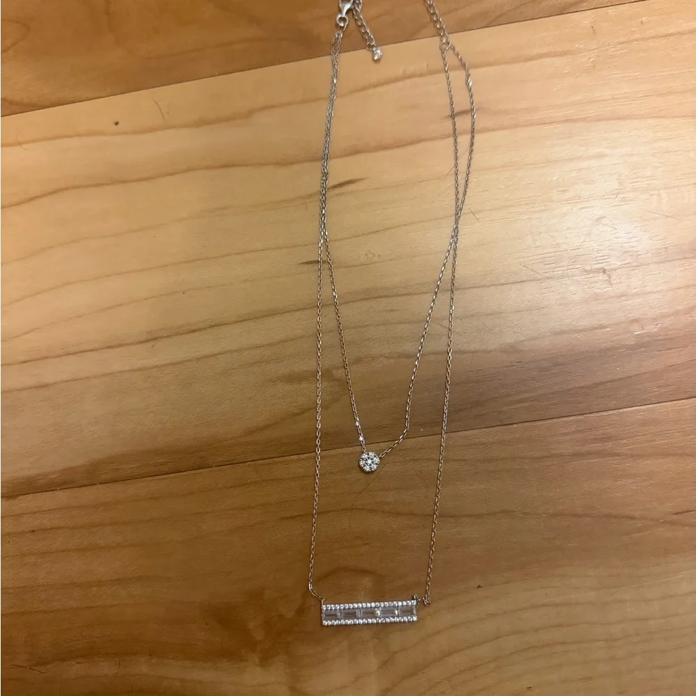 Elegant Sterling Silver Necklace Set